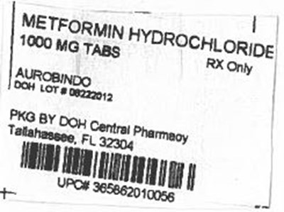 Label Image for 1000mg - Metformin Hydrochloride 1000mg